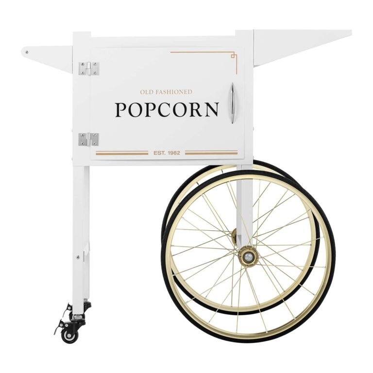 Chariot à popcorn coloris blanc et or 14_0004913
