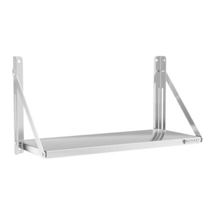 Étagère murale professionnel professionnel pliable acier inoxydable 80 x 30 cm 40 kg 14_0001578