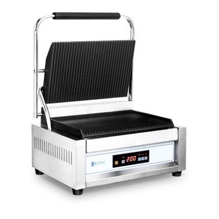 Machine à panini grill appareil toaster croque-monsieur professionnel professionnelle 2 200 watts 50 - 300 °c acier inoxydable 14_0004015