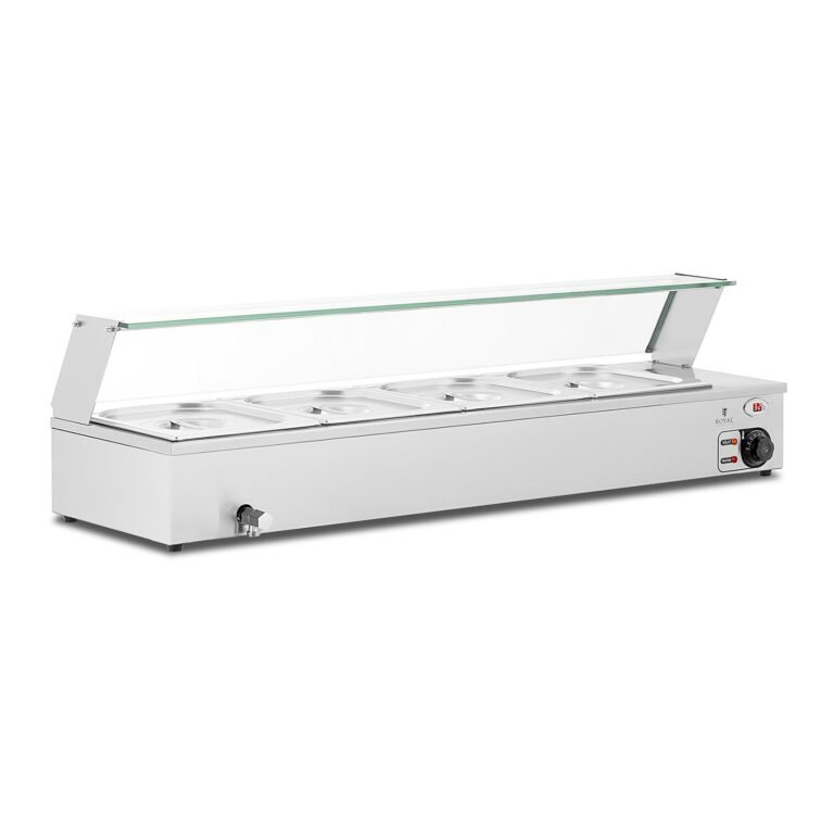 Bain-marie chauffe-plat bain-marie vitrine bain-marie professionnelle 2 000 watts 4 x GN 1/2 robinet de vidange 14_0004223