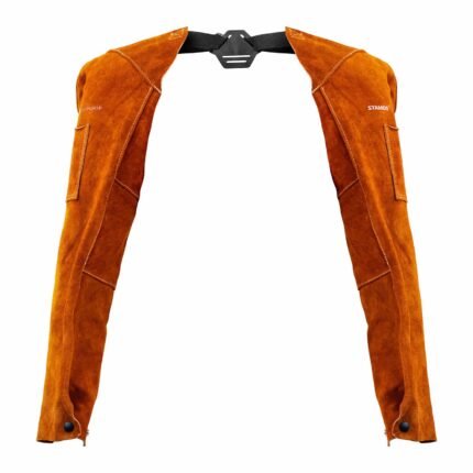 Manchettes soudeur - cuir croûte de bovin - 70/57 x 16/26 cm 14_0007113