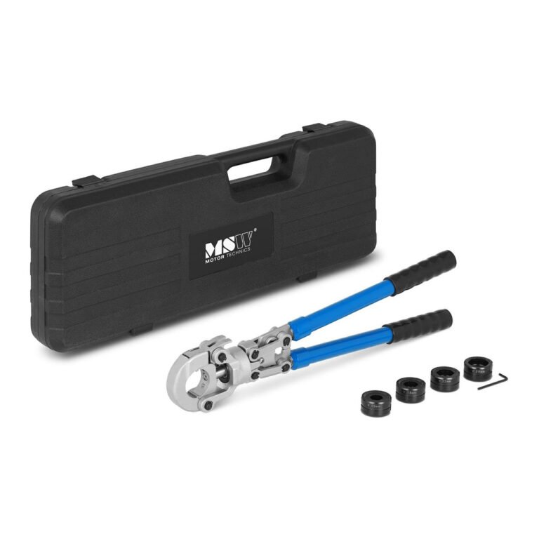 Pince à sertir radiale 40 kN bras télescopiques tubes diamètre 15 - 28 mm bleu 14_0002839