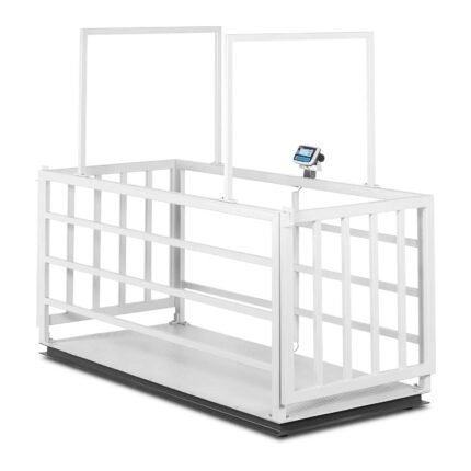 Balance pour animaux - calibrage certifié - 1 500 kg - convient aux animaux - avec grille - LCD 14_0005692