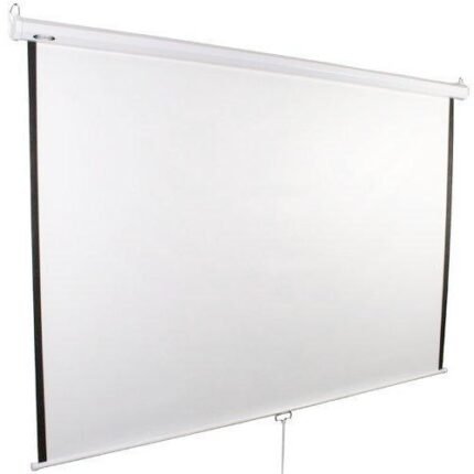 Écran de projection vidéoprojecteur enroulable 98,4 pouces 178x178cm 0601002