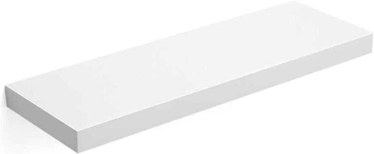 Étagère murale tablette murale 60 x 20 x 3,8 cm MDF blanc