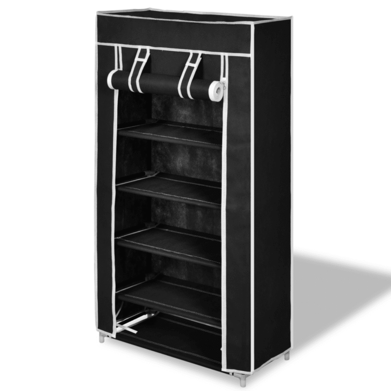 Armoires chaussure etagere 10 paires tissu noir 2002038