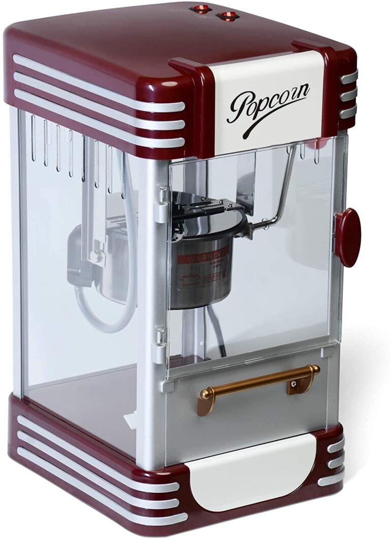 Machine à popcorn 200 g 10 min avec casserole en acier inoxydable pour maïs soufflé sucré et salé look rétro années 50 machine à maïs soufflé popcorn maker 01_0000334