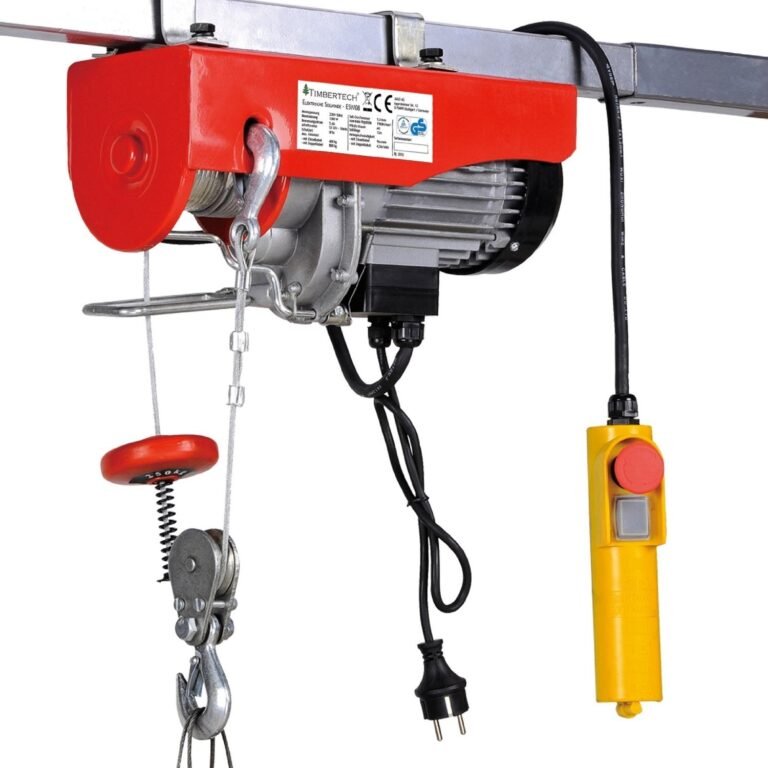 Palan treuil électrique pro avec télécommande 1000 W 200/400 kg outils atelier garage 3402134