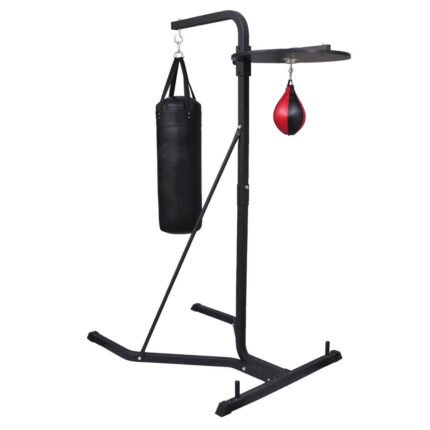 Support boxe avec sac de frappe et poire sport fitness musculation 0702013
