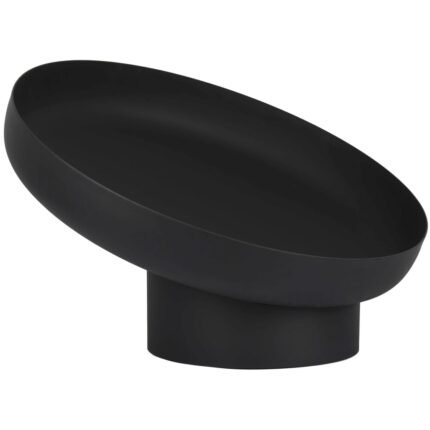 Cheminée vasque à feu 60 x 56,8 x 38,5 cm  inclinée noir acier 02_0005998