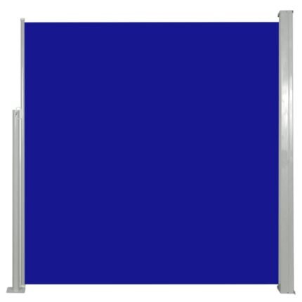 Auvent paravent store brise-vue latéral rétractable de patio jardin terrasse balcon protection visuelle écran 140 x 300 cm bleu 02_0007088