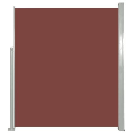 Auvent paravent store brise-vue latéral rétractable de patio jardin terrasse balcon protection visuelle écran 160 x 300 cm marron  02_0007275