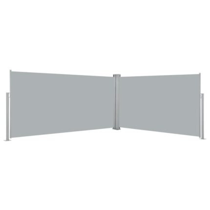 Auvent paravent store brise-vue latéral rétractable de patio jardin terrasse balcon protection visuelle écran 160 x 600 cm gris 02_0007100