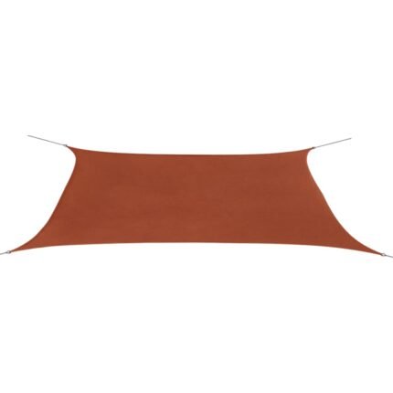 Voile toile d'ombrage parasol en tissu oxford rectangulaire 4 x 6 m terracotta 02_0008668