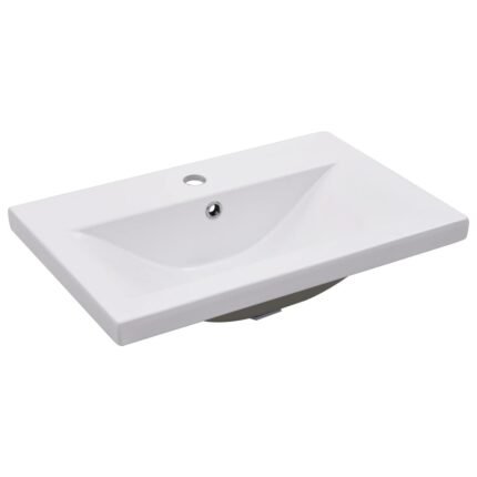 Lavabo salle de bain encastré 61 cm céramique blanc 02_0002643