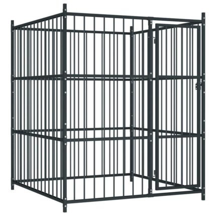 Chenil extérieur cage enclos parc animaux chien d'extérieur pour chiens 185 cm 02_0000340