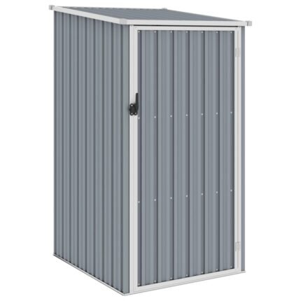 Abri de jardin cabane cabanon maison de stockage remise extérieur hangar outils robuste 87 x 98 x 159 cm acier galvanisé gris 02_0022240