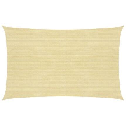 Voile toile d'ombrage parasol 160 g/m² 2 x 5 m PEHD beige 02_0008962