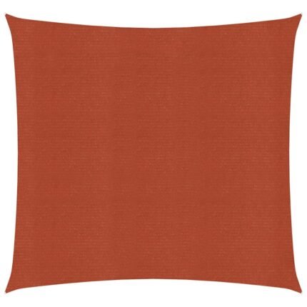 Voile d'ombrage 160 g/m² terre cuite 7 x 7 m PEHD 02_0009358