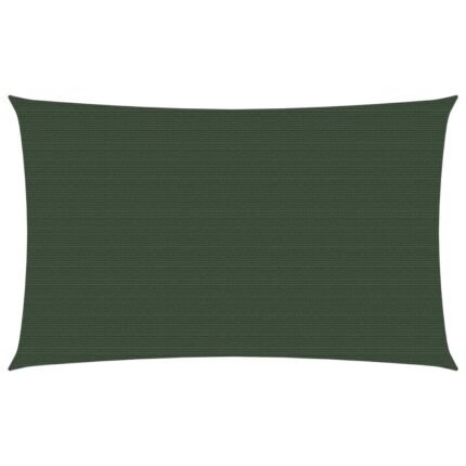 Voile toile d'ombrage parasol 160 g/m² vert foncé 2 x 5 m PEHD 02_0009414