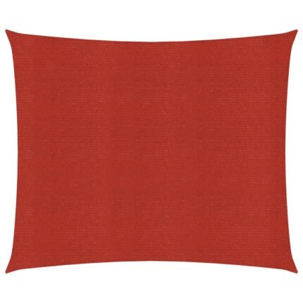 Voile toile d'ombrage parasol 160 g/m² PEHD 3,6 x 3,6 m rouge 02_0009262