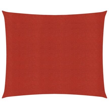 Voile d'ombrage 160 g/m² rouge 4 x 4 m PEHD 02_0009277