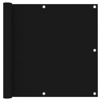 Écran de balcon brise pare vue protection confidentialité 90 x 300 cm tissu oxford noir 02_0010278