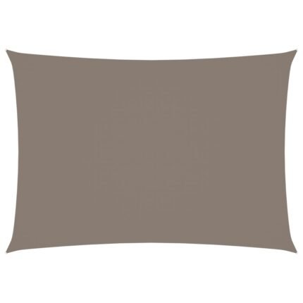 Voile toile d'ombrage parasol tissu oxford rectangulaire 3,5 x 5 m taupe 02_0009659