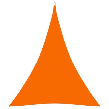 Voile toile d'ombrage parasol tissu oxford triangulaire 5 x 6 x 6 m orange 02_0009930