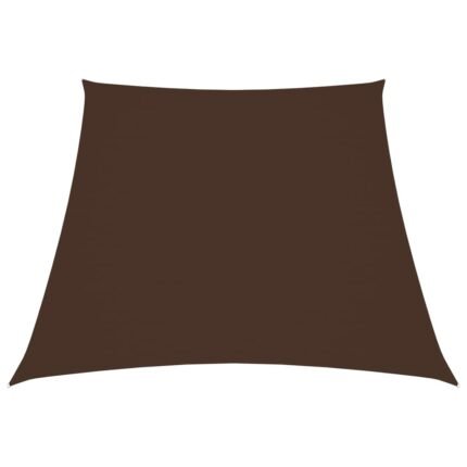 Voile toile d'ombrage parasol tissu oxford trapèze 3/4 x 3 m marron 02_0009765