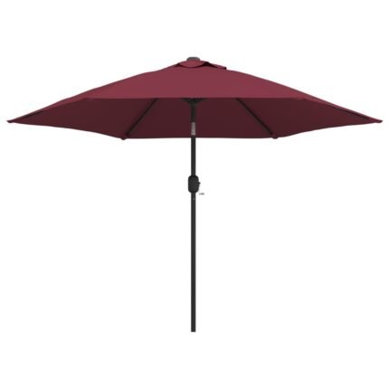 Parasol d'extérieur avec mât métallique 300 cm bordeaux 02_0008270