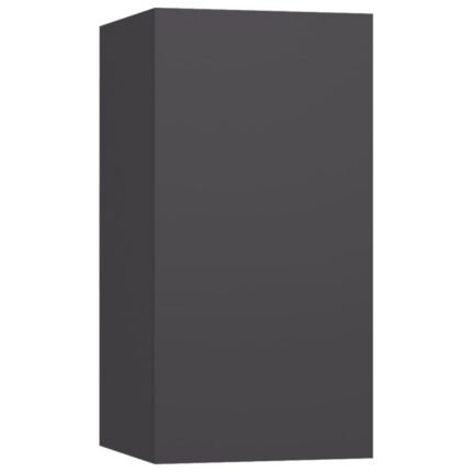 Meuble TV multimédia étagère télévision buffet téléviseur salle à manger salon chambre 30,5 x 30 x 60 cm bois d’ingénierie gris 02_0026121