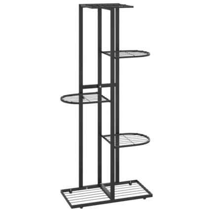 Support pour plantes meuble fleur 5 niveaux 43 x 22 x 98 cm métal noir 02_0045162