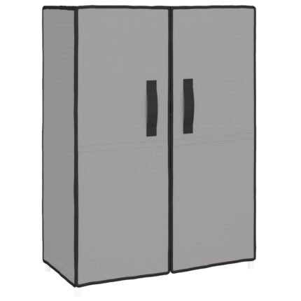 Armoire à chaussures range chaussures rangement meuble entrée couloir salon 60 x 28 x 90 cm Tissu gris 02_0021775