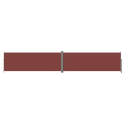 Auvent paravent store brise-vue latéral rétractable de patio jardin terrasse balcon protection visuelle écran 180 x 1000 cm marron 02_0007416