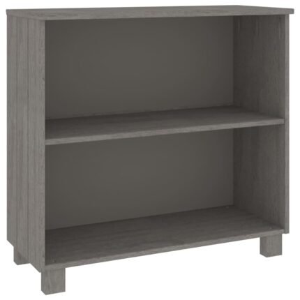 Buffet bahut commode armoire meuble de rangement organisateur cuisine salle de séjour salon clair 85 x 35 x 80 cm bois massif de pin gris 02_0032159