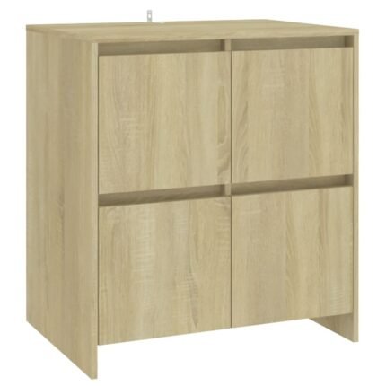 Buffet bahut commode armoire meuble de rangement organisateur cuisine salle de séjour salon sonoma 70 x 41 x 75 cm bois d'ingénierie marron 02_0031703