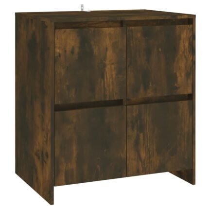 Buffet bahut commode armoire meuble de rangement organisateur cuisine salle de séjour salon 70 x 41 x 75 cm bois d'ingénierie marron 02_0031095