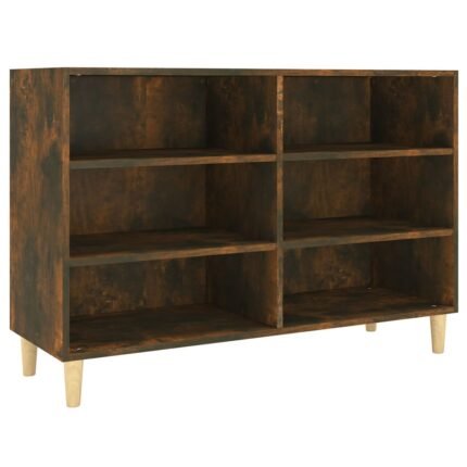 Buffet bahut commode armoire meuble de rangement organisateur cuisine salle de séjour salon 103,5 x 35 x 70 cm bois d'ingénierie marron 02_0030852