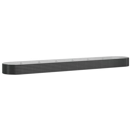 Jardinière bac lit surélevé plantes fleurs terrasse jardin de jardin acier enduit de poudre anthracite 02_0039495