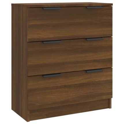 Buffet bahut commode armoire meuble de rangement organisateur cuisine salle de séjour salon 60 x 30 x 70 cm bois d'ingénierie marron 02_0031273