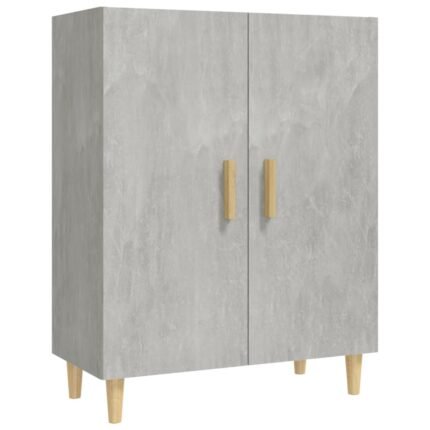 Buffet bahut commode armoire meuble de rangement organisateur cuisine salle de séjour salon 70 x 34 x 90 cm bois d'ingénierie gris 02_0032079