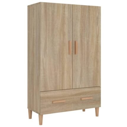 Buffet bahut commode armoire meuble de rangement organisateur cuisine salle de séjour salon haut sonoma 70 x 31 x 115 cm bois d'ingénierie marron 02_0034200