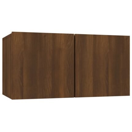 Armoire TV suspendue chêne 60 x 30 x 30 cm bois d'ingénierie brun 02_0024284