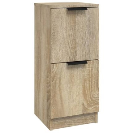 Buffet bahut commode armoire meuble de rangement organisateur cuisine salle de séjour salon sonoma 30 x 30 x 70 cm bois d'ingénierie marron 02_0031499