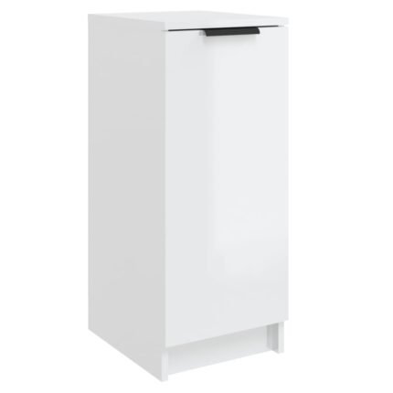 Armoire à chaussures range chaussures rangement meuble entrée couloir salon brillant 30 x 35 x 70 cm bois d'ingénierie blanc 02_0021304