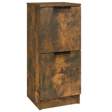 Buffet bahut commode armoire meuble de rangement organisateur cuisine salle de séjour salon 30 x 30 x 70 cm bois d'ingénierie marron 02_0030866