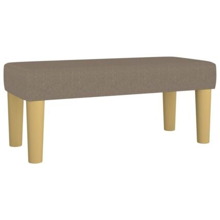 Banc banquette 70 x 30 x 30 cm tissu taupe 02_0010606