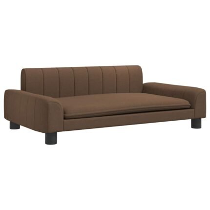 Lit pour chien panier canapé confortable 90 x 53 x 30 cm tissu marron 02_0042990
