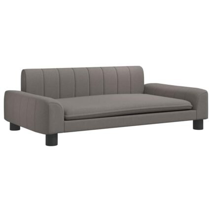 Lit pour chien panier canapé confortable taupe 90 x 53 x 30 cm tissu Taupe 02_0043211